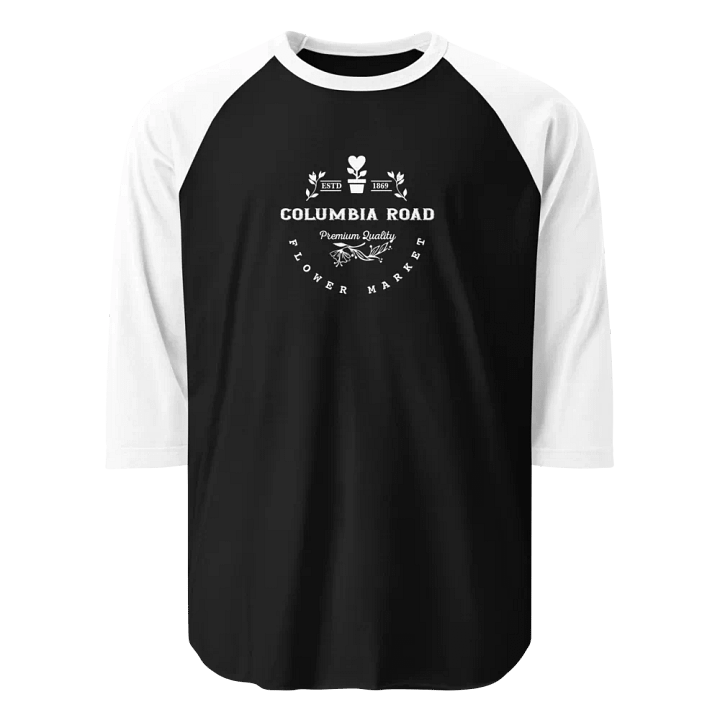 Columbia Road Market 3/4 Sleeve Raglan Tee (Black) product image (1)