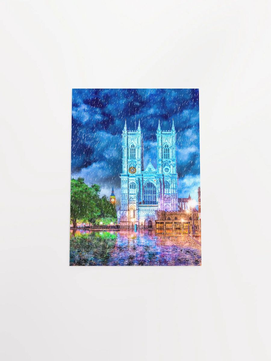 Westminster Abbey In The Rain Matte Poster product image (32)