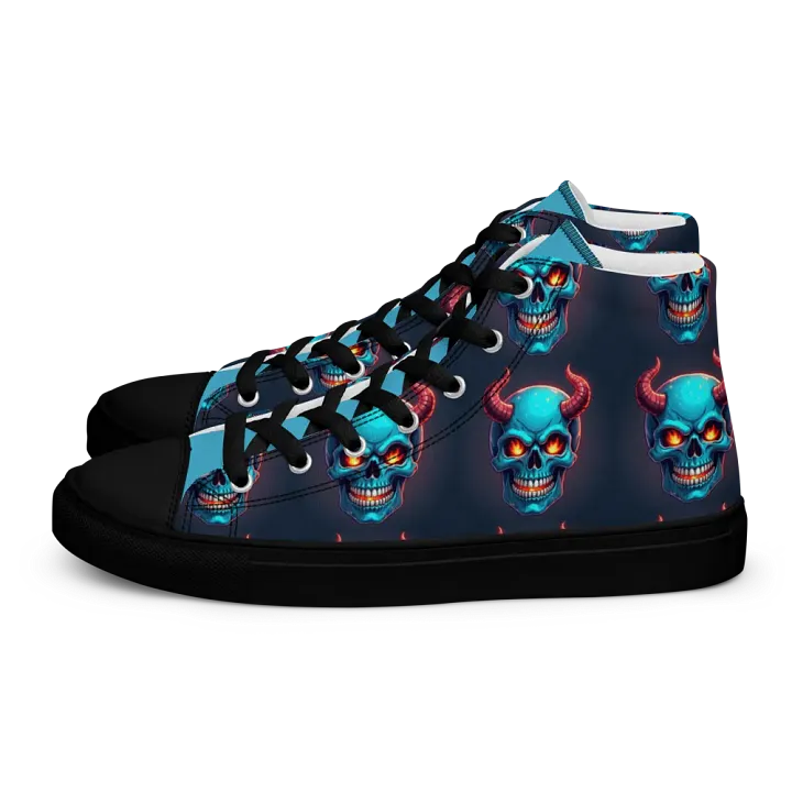 Blue Skull Canvas Dreams Men's High Tops product image (1)