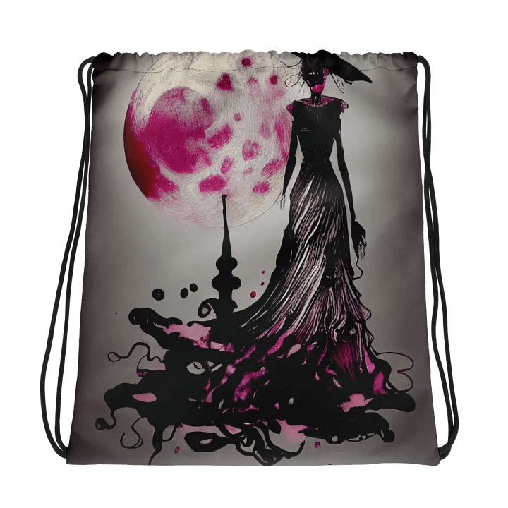 Mystical Moonlight Drawstring Backpack product image (1)