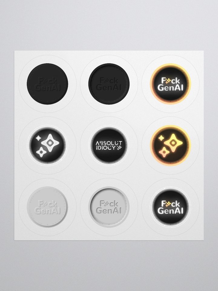 Absolut Idiocy Kiss-Cut Sticker Set #0 (On White) product image (1)