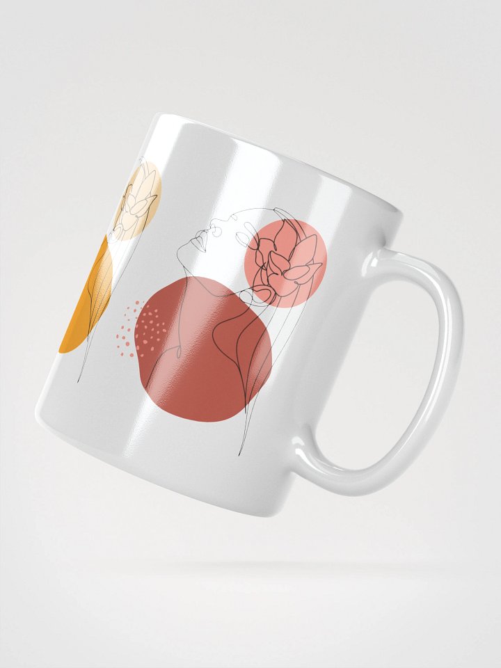 Mug Blanc Equilibre Femme Vibrant - Audace Emotionnelle - Idée Cadeau Raffiné product image (2)