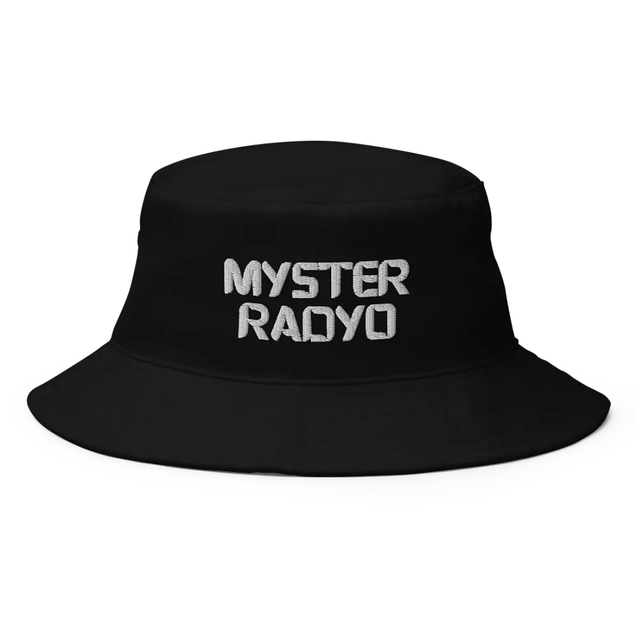 Myster Radyo Black Bucket Hat – Midnight Signal product image (1)