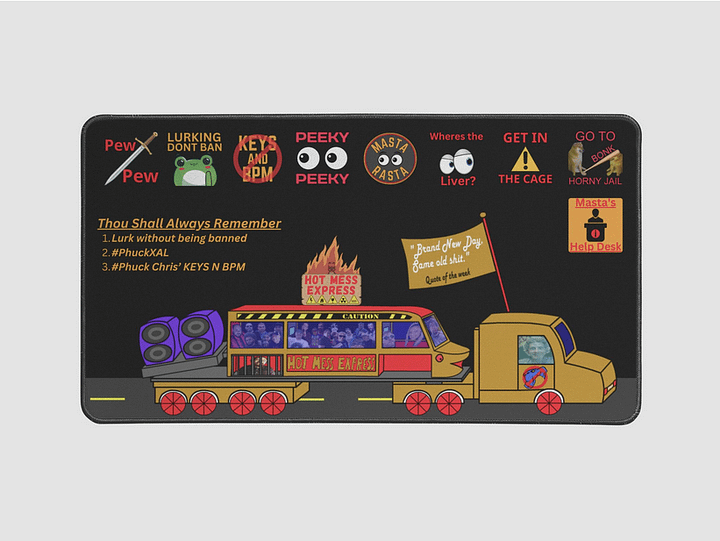 Hot N Messy Desk Mat 2 - 12x22'' product image (1)