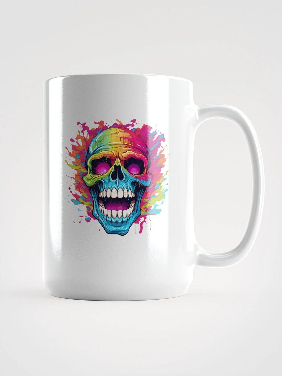 Psychedelic Skull Splatter Mug product image (1)