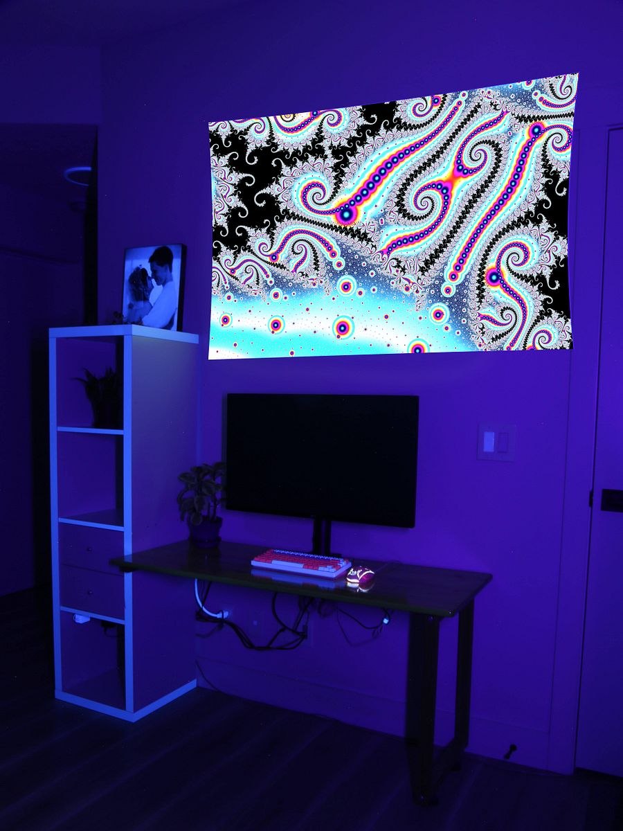 UV fractal tapestry - Space Station Celebration product image (8)