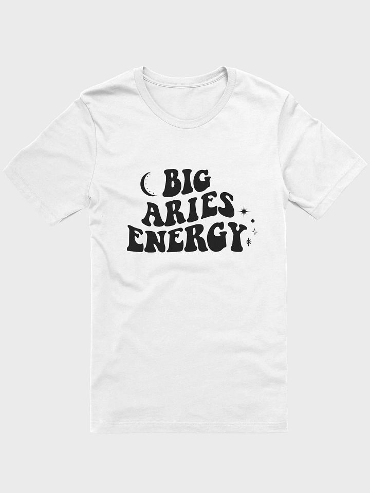 Big Aries Energy T-Shirt (Black Logo) product image (1)