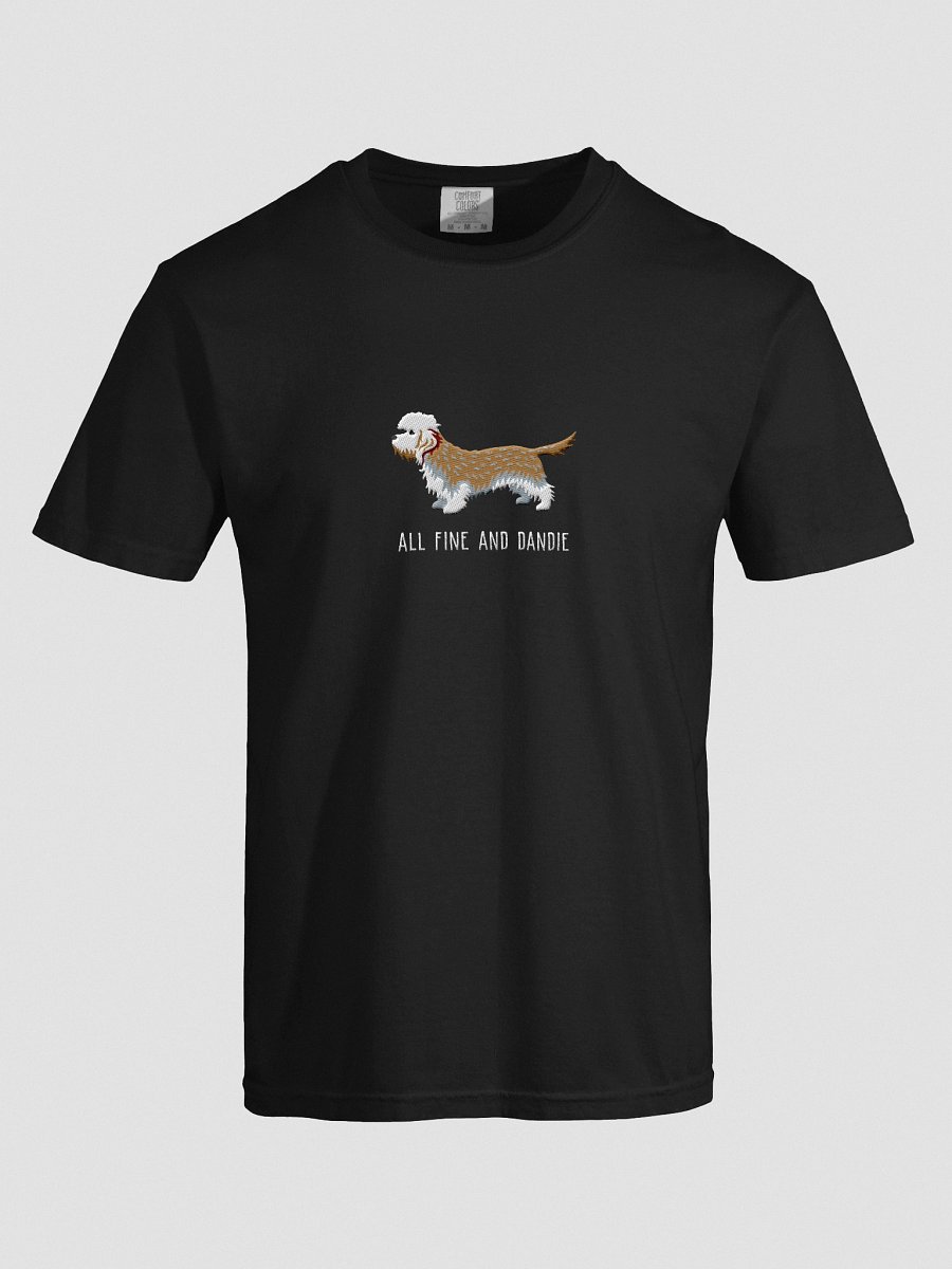 All Fine and Dandie T-Shirt(Embroidered) of a Dandie Dinmont Terrier(Mustard) product image (40)
