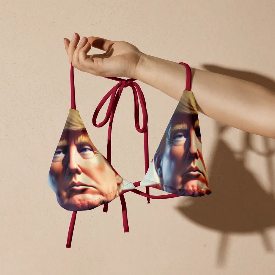 Country Trump All-Over Bikini Top product image (8)