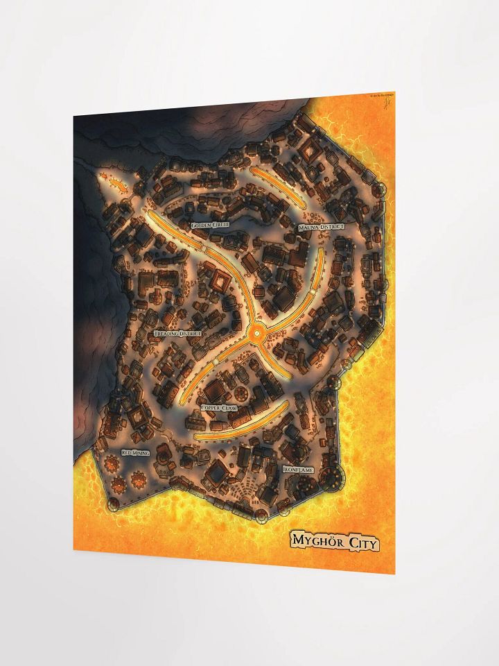 NIGHT MYGHÖR CITY POSTER 16'' X 20'' product image (2)