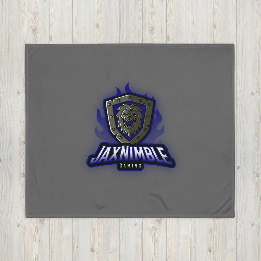 Blue Lion Shield Throw Blanket product image (5)