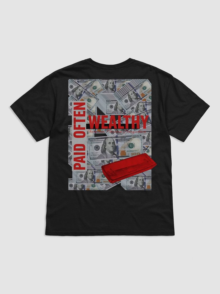 Excellent delivery Red STAMPED bar Wealthy and Paid Often T-Shirt product image (15)