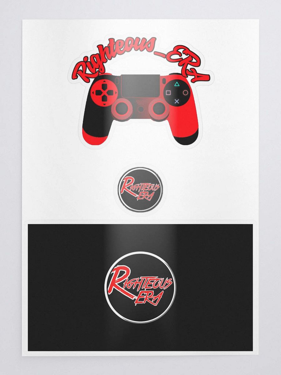 Righteous Kiss Cut Sticker Sheet with Background 5.83″×8.27″ product image (1)