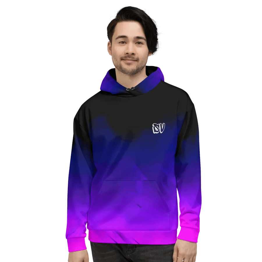 STRAIGHT VIBIN TROLLDAMORT TOJI WORM JJK NEON COLOR FADE HOODIE product image (2)