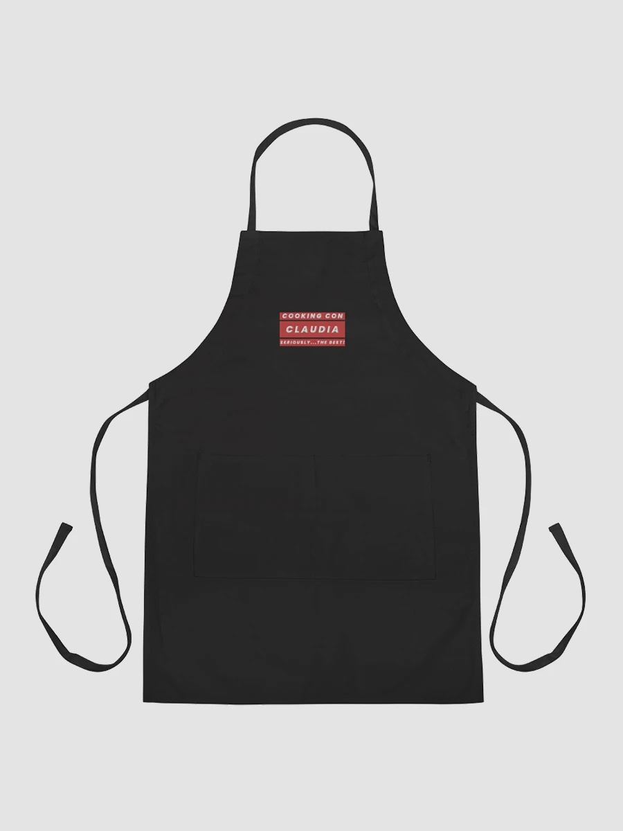 Cooking Con Claudia Embroidered Apron Seriously The Best!!! (RED) product image (3)