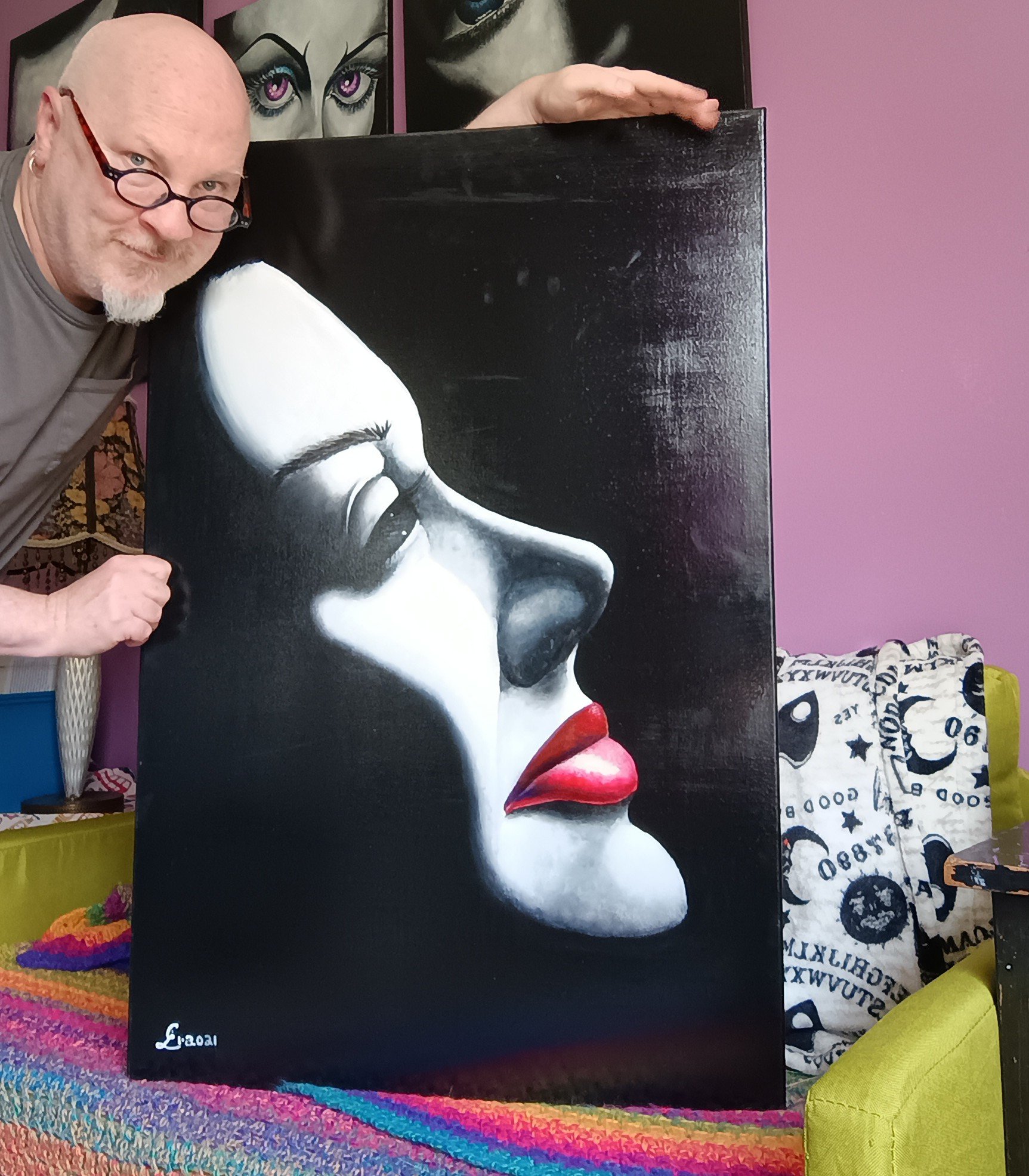 Rosalind Russell acrylic portrait product image (1)