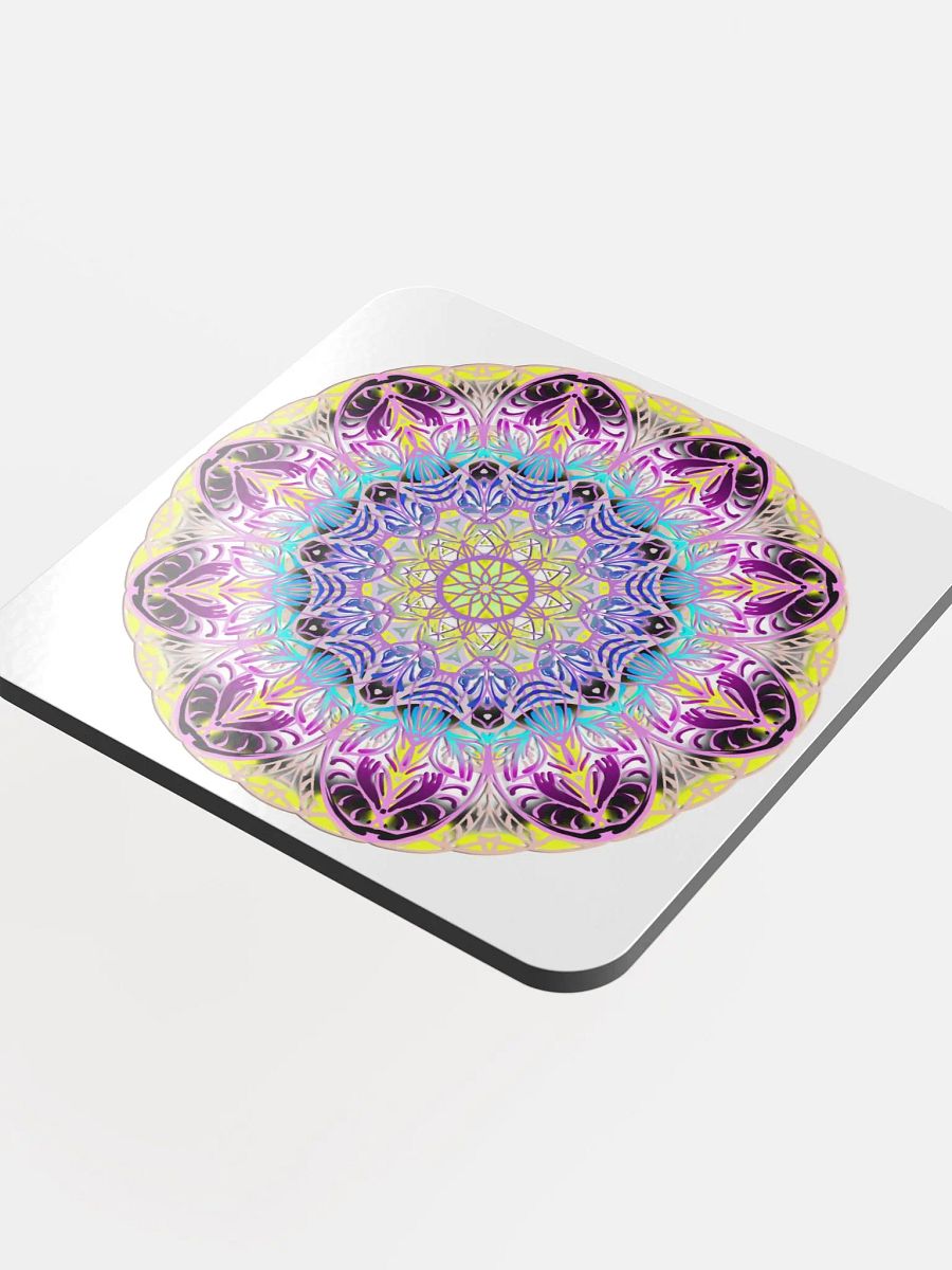 Mandala Harmony Glossed Cork Coaster product image (4)