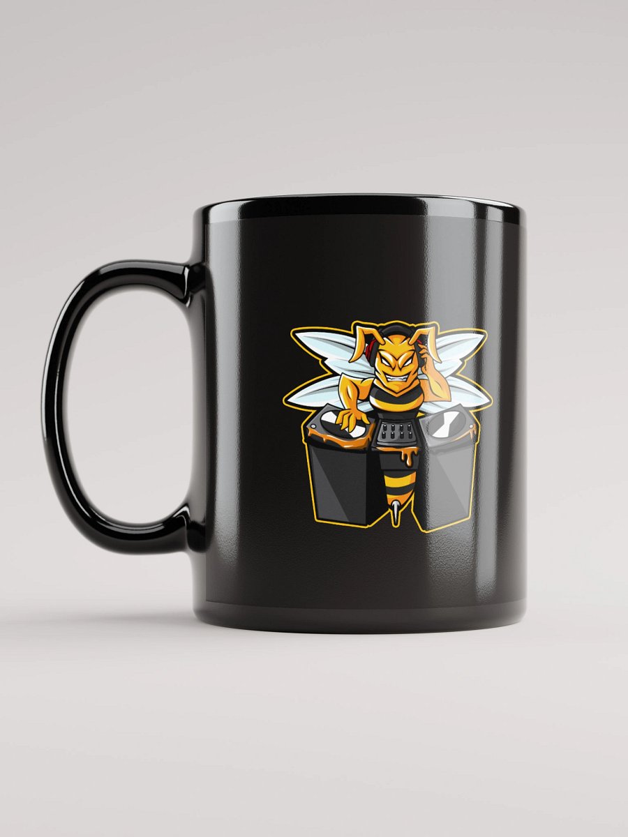 Bee Logo Black Glossy Mug product image (12)