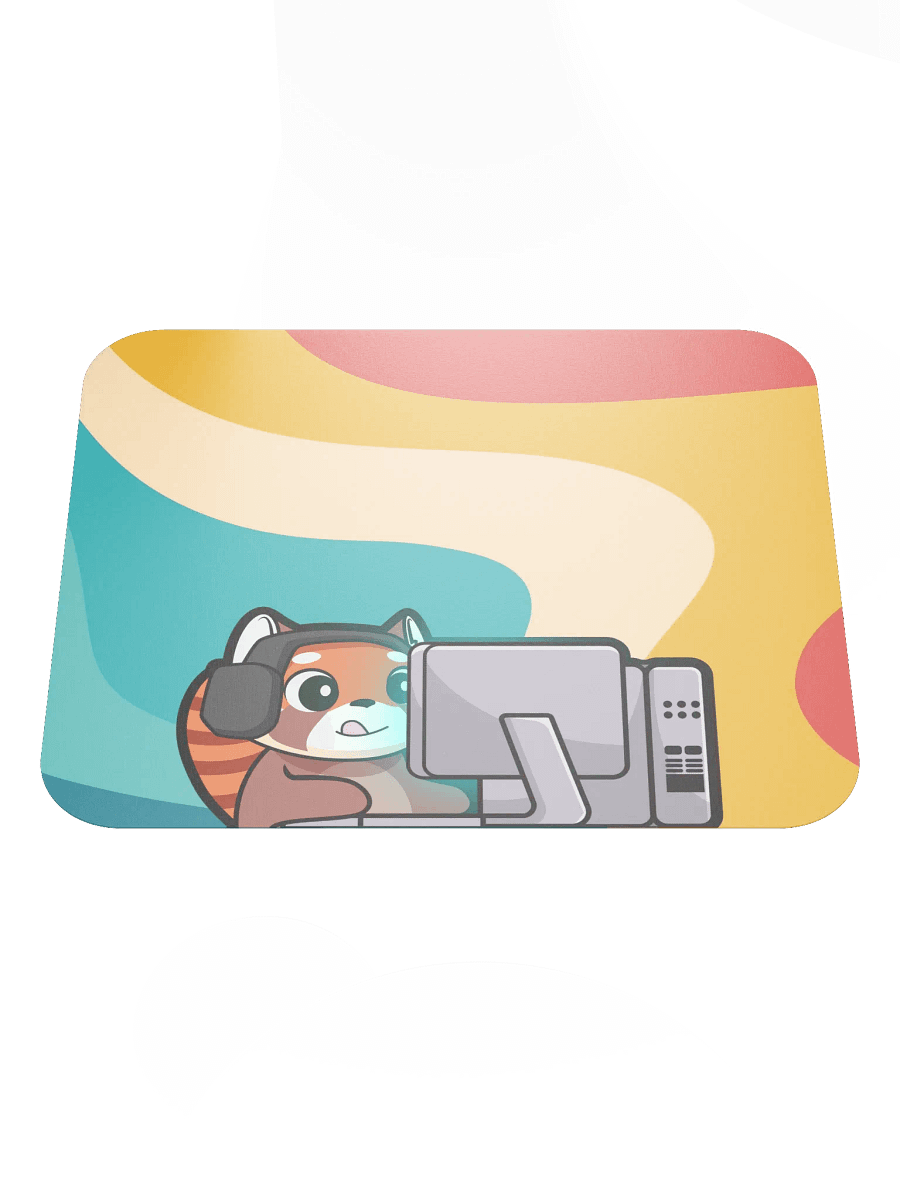 Gaming Bear Mouse Pad (Groovy) - 8.7" x 7.1" product image (3)