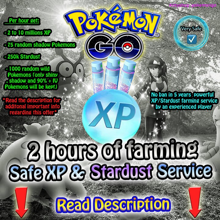 🔵2 Hours of Very Safe and Powerful XP/Stardust Farming Service 2 to 10 Millions XP per hour by an experienced player 💪 product image (1)