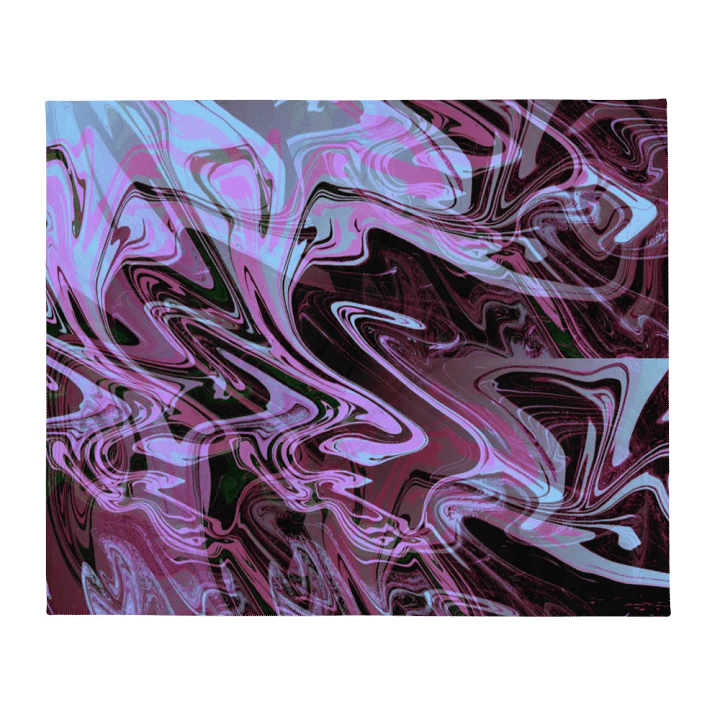 Pink, Black and Blue Swarm Pattern Urban Design Throw Blanket product image (2)
