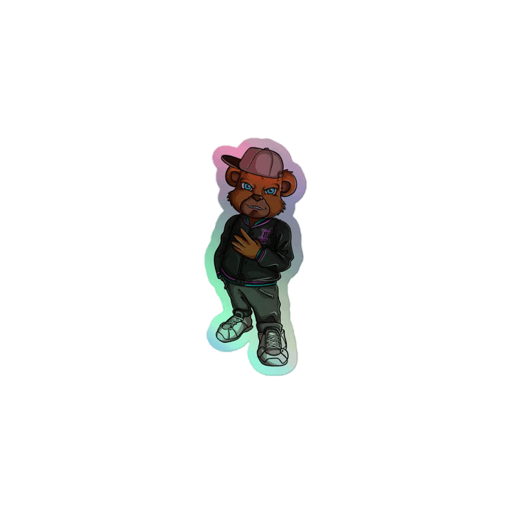 Standing Bear Holo Sticker product image (1)