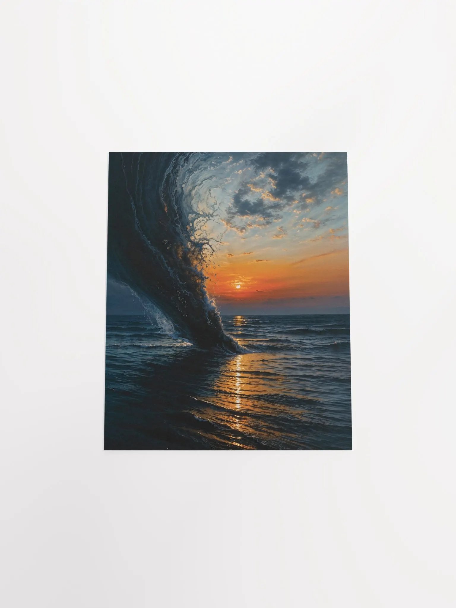 Golden Wave Sunset Poster product image (44)