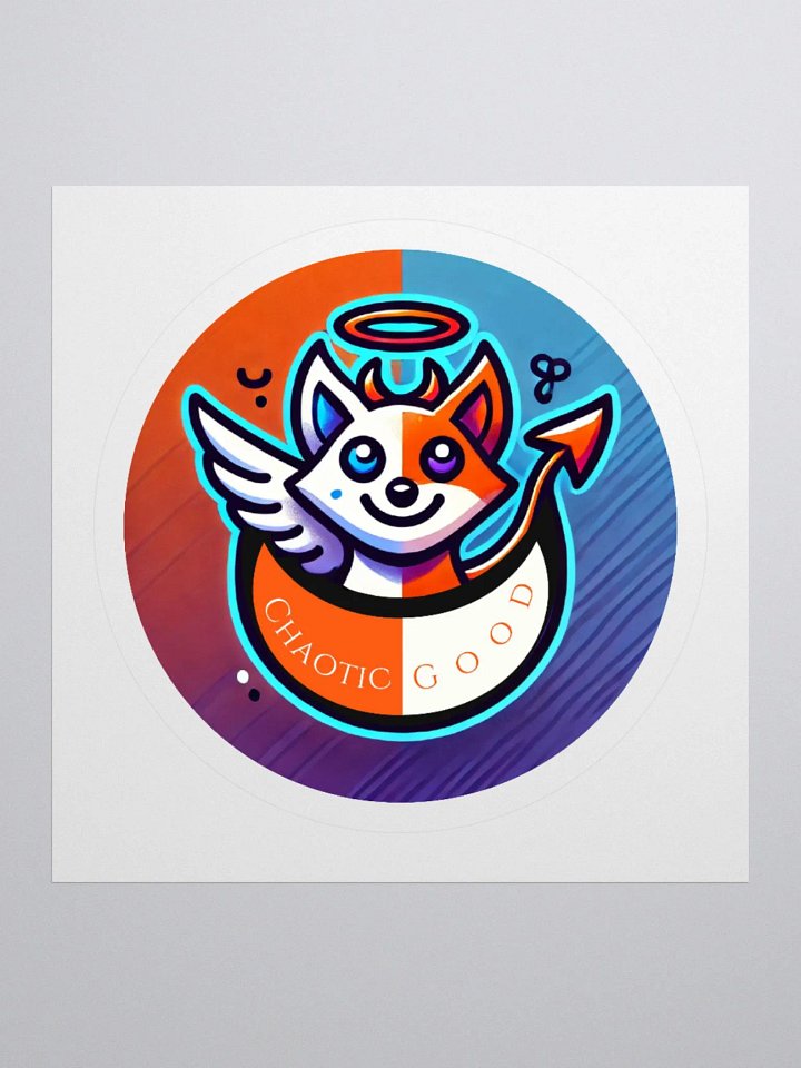 Chaotic Good Stories That Don't Sit Still Logo Sticker product image (3)