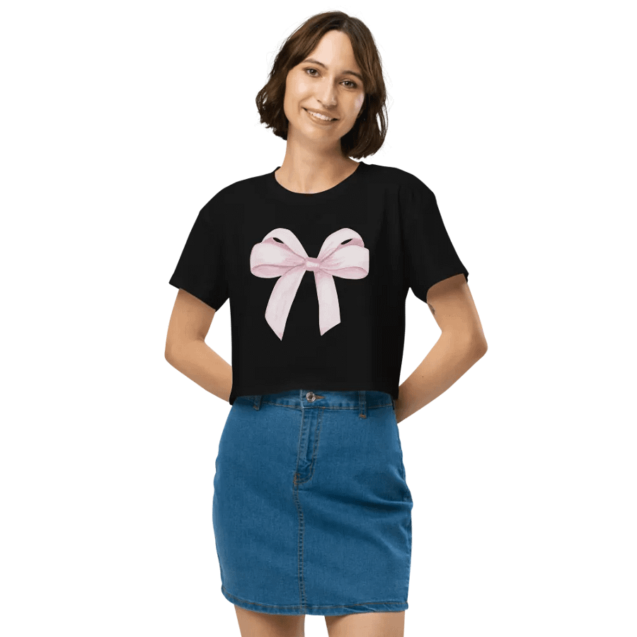 Pink coquette Crop Top product image (3)