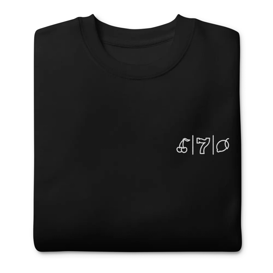 Cdog Spins Sweatshirt Embroided Black product image (10)