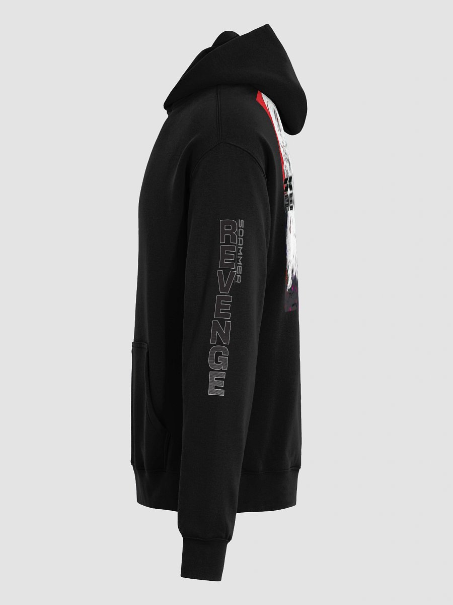 Scammer Revenge Premium Oversized Hoodie with Glitch-Style Logo product image (6)