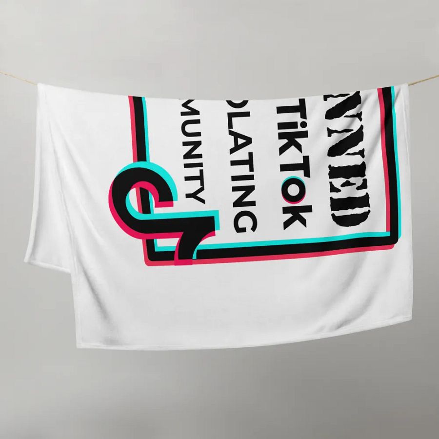 banned from TikTok throw blanket product image (21)