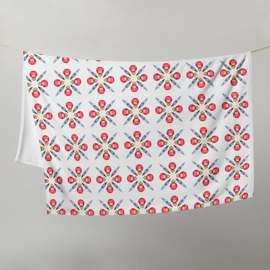 Festive Bauble Throw Blanket product image (10)