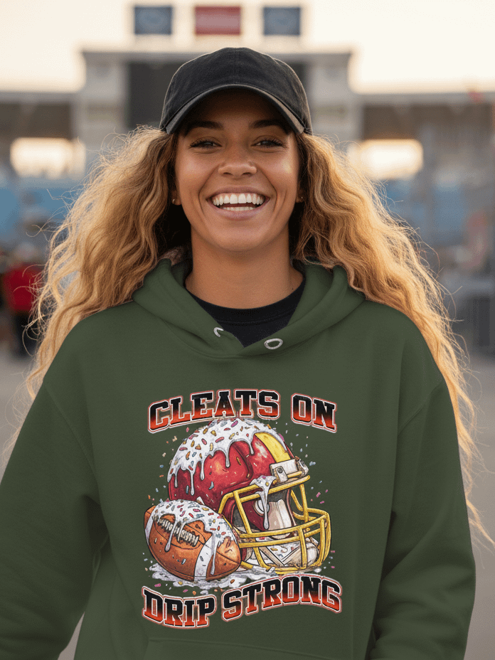 Woman Hoodie Football Game Outfit product image (1)