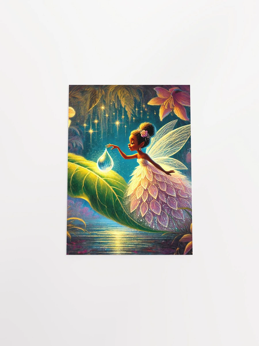 Whimsical Fairy with Dew Drop Premium Matte Poster product image (33)