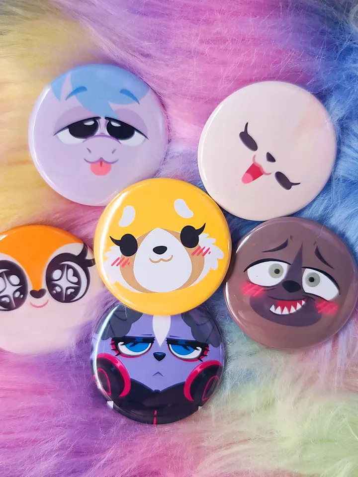 Furry Coworkers | Button Set product image (1)