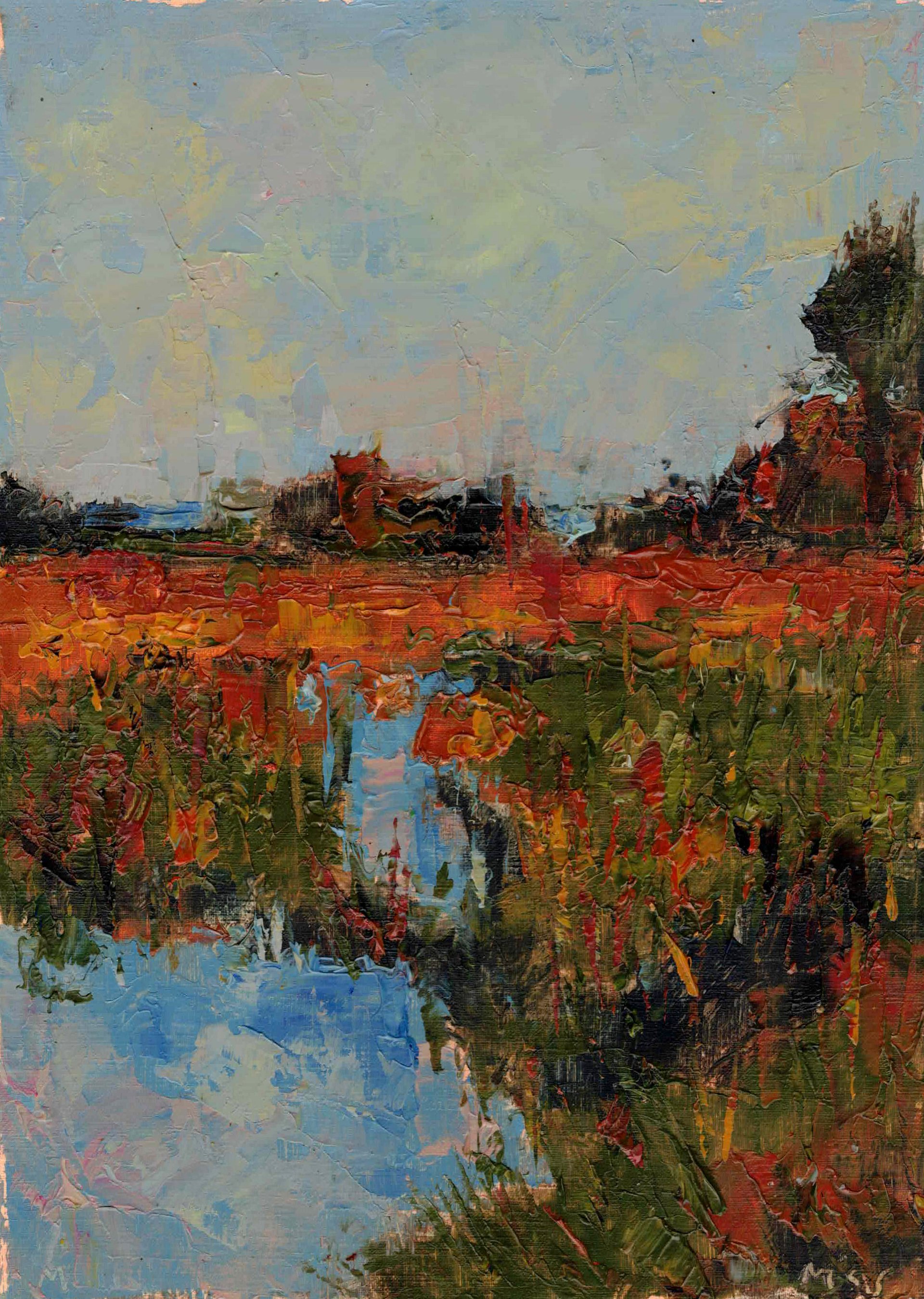 231121 Bogland 1. Original Study Artwork. product image (1)