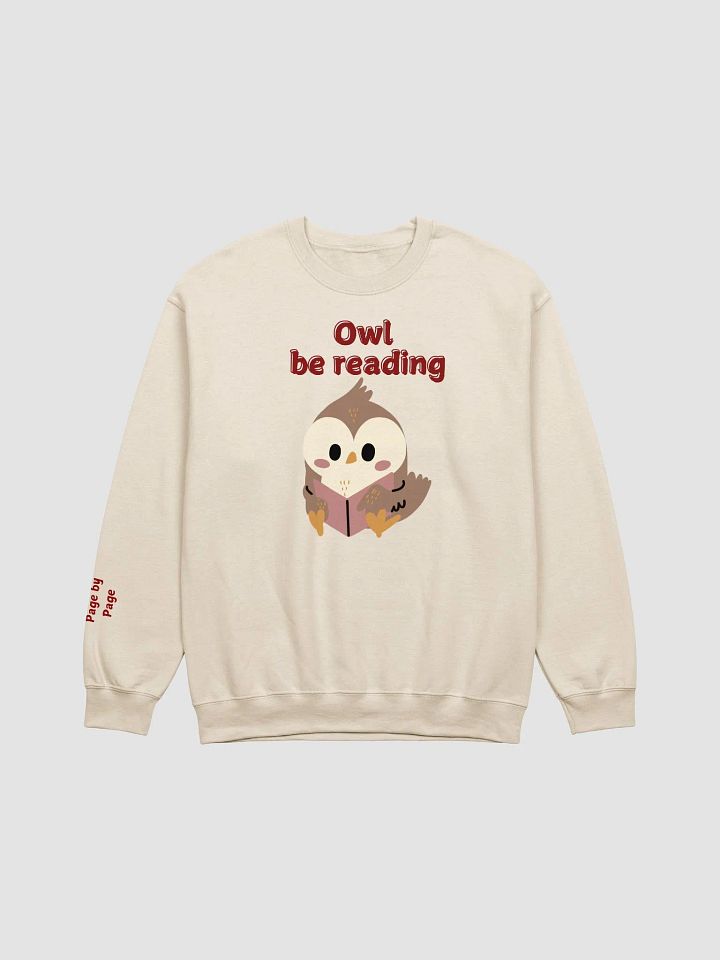 Owl be reading ;sweatshirt product image (1)