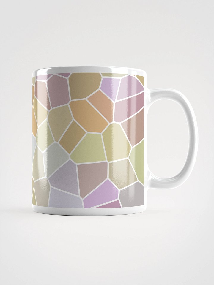 Mug Blanc Mozaïque Duna - Design Géométrique Rétro Chic - Cadeau Déco product image (1)
