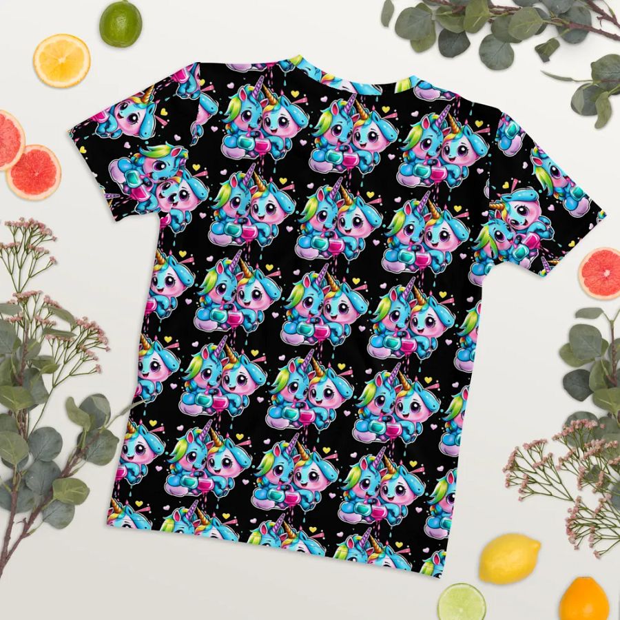 Kawaii Unicorn All Over Print T-shirt product image (8)