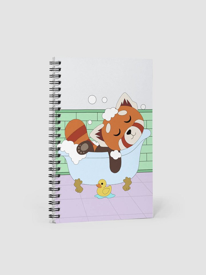 Red Panda Tub Time Notebook product image (1)