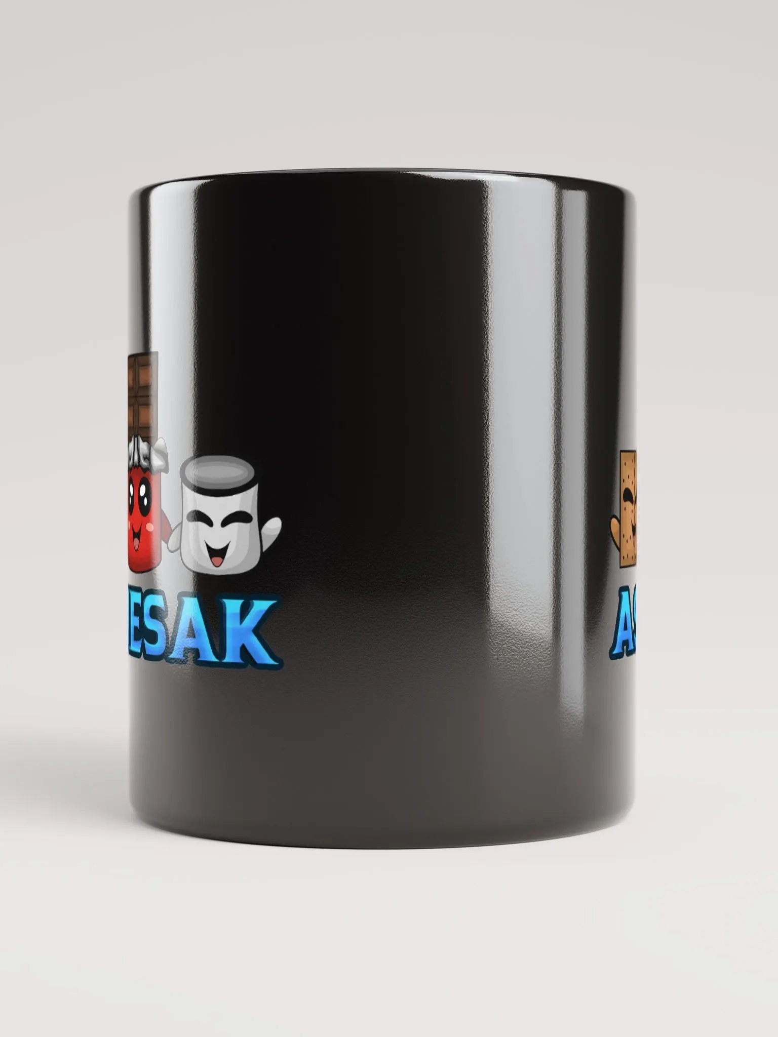 Smores Friends V2 Black Glossy Mug product image (5)