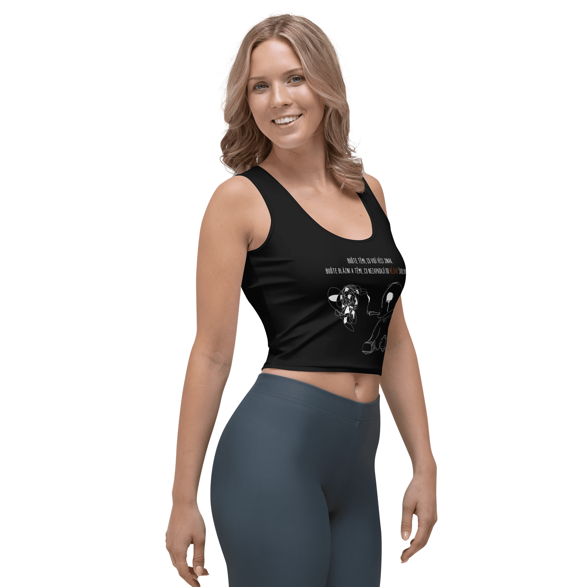 Blázni Black Crop Top product image (3)