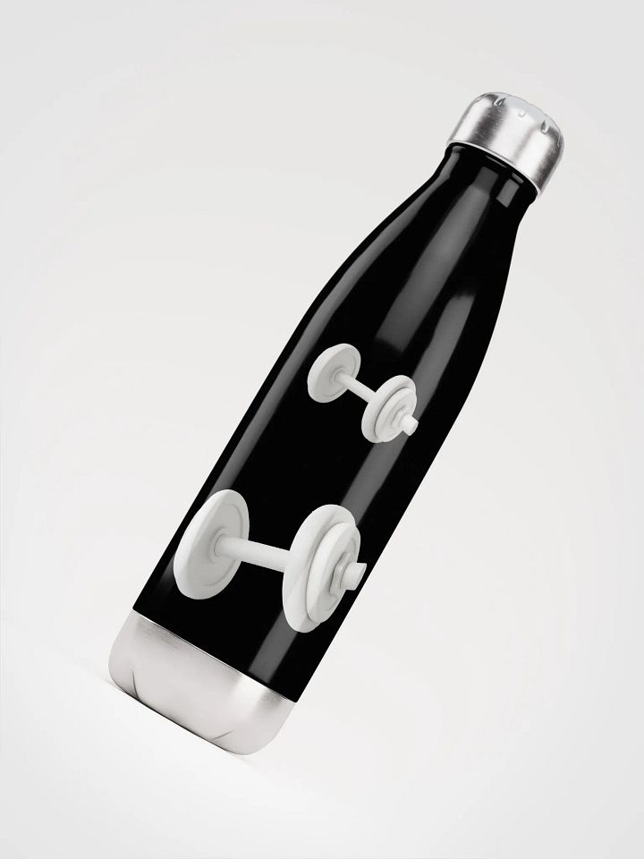Gym Tonight Sleek White Dumbbell Stainless: Insulated Water Bottle product image (1)