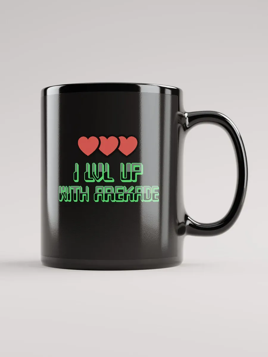 LVL UP Black Glossy Mug product image (2)