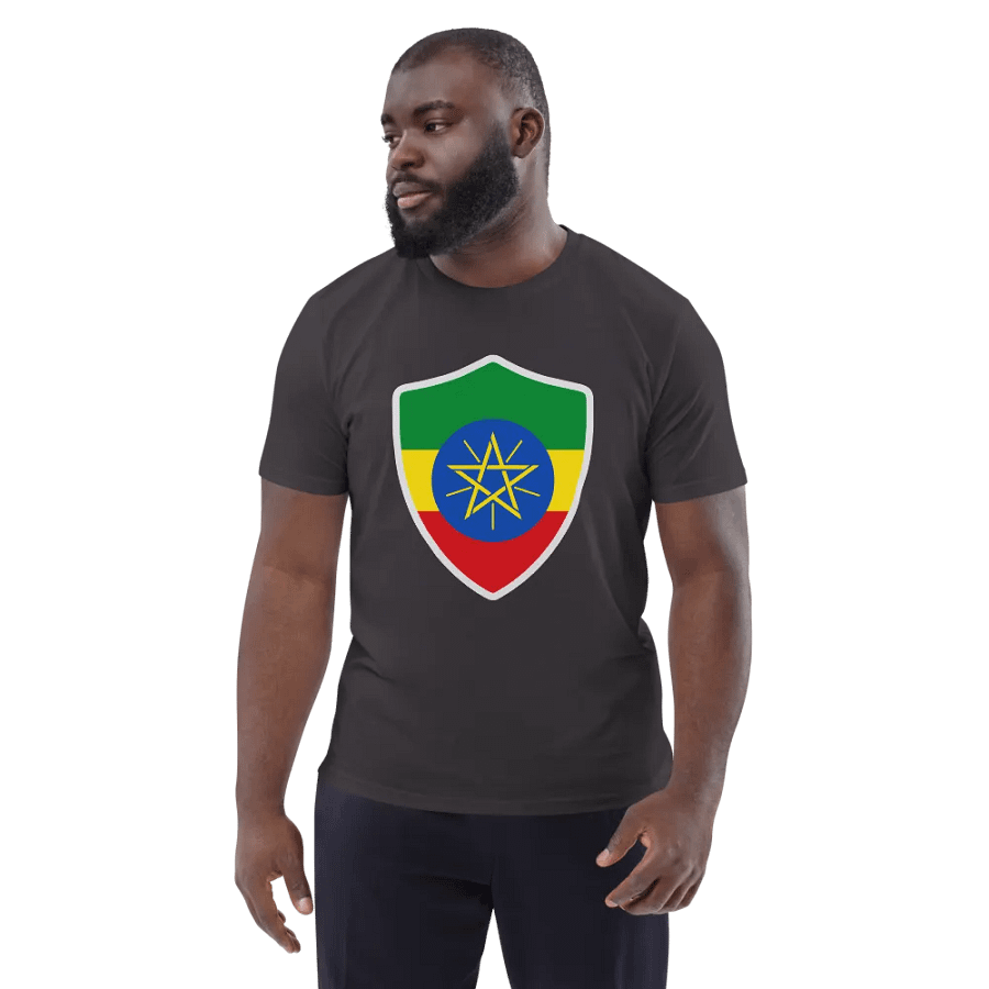 Ethiopian Pride Emblem Organic Tee product image (137)