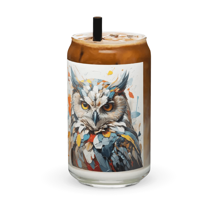 Aurora Glance Owl Glass Can Sipper product image (12)
