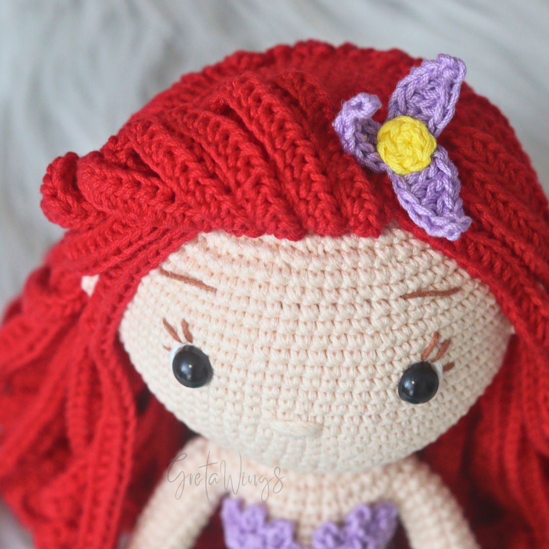 Ariel Amigurumi Pattern – Mermaid Version (Digital Download) product image (5)
