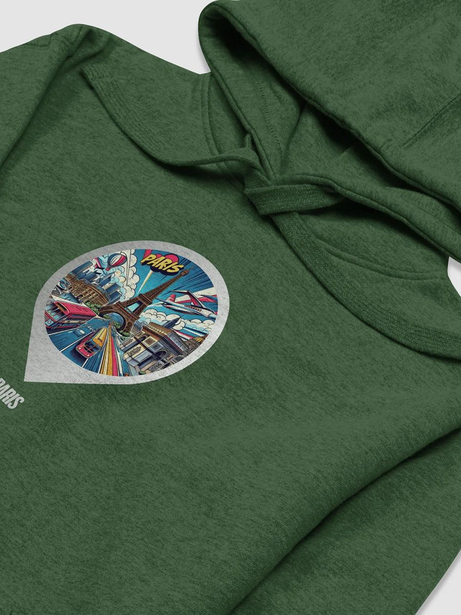 Cozy Comfort Unisex Hoodie | AI Design Paris city France product image (4)