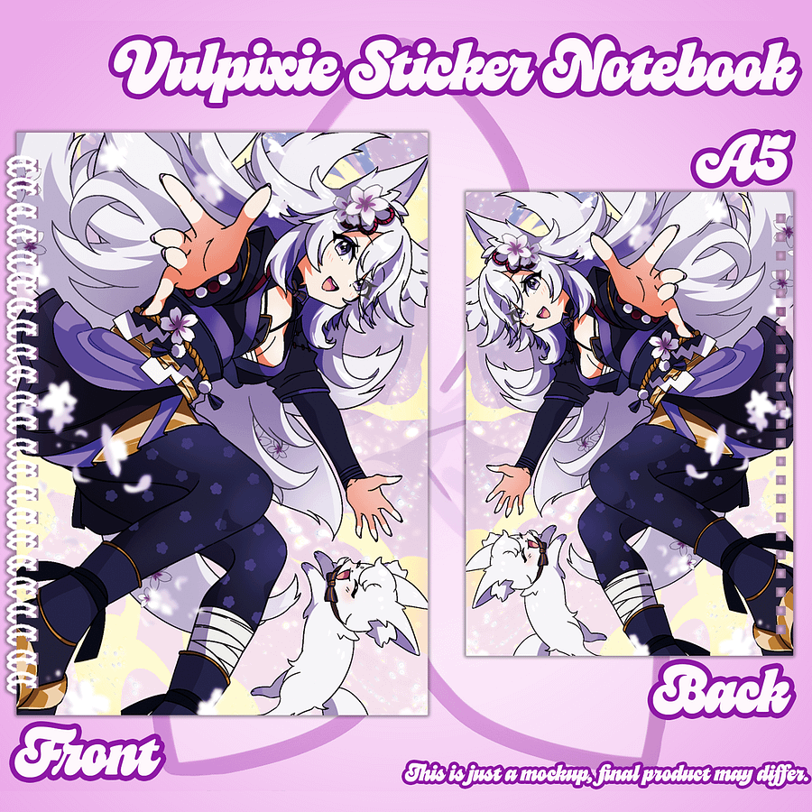 Vulpixie Sticker Notebook [PREORDER] product image (1)
